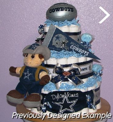 Cowboys-Diaper-Cake (4).JPG - Cowboys Diaper Cake